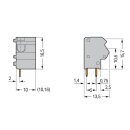 Wago 254-864 Anreihbare Leiterplattenklemme