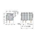 Wago 255-405 Leiterplattenklemme Grau