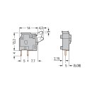 Wago 255-746 Anreihbare Leiterplattenklemme