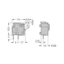Wago 255-753/999-950 Anreihbare Leiterplattenklemme