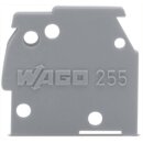 Wago 255-800 Abschlussplatte anrastbar Schwarz