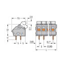 Wago 256-402/334-000 Leiterplattenklemme