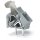 Wago 256-461 Anreihbare Leiterplattenklemme Grau