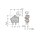 Wago 256-744/332-000 Anreihbare Leiterplattenklemme