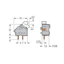 Wago 256-856 Anreihbare Leiterplattenklemme