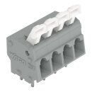 Wago 257-404 Leiterplattenklemme Grau