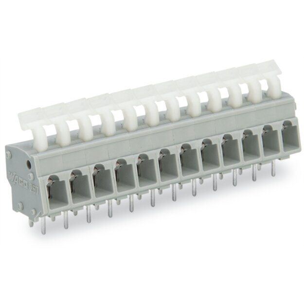 Wago 257-459 Leiterplattenklemme Grau