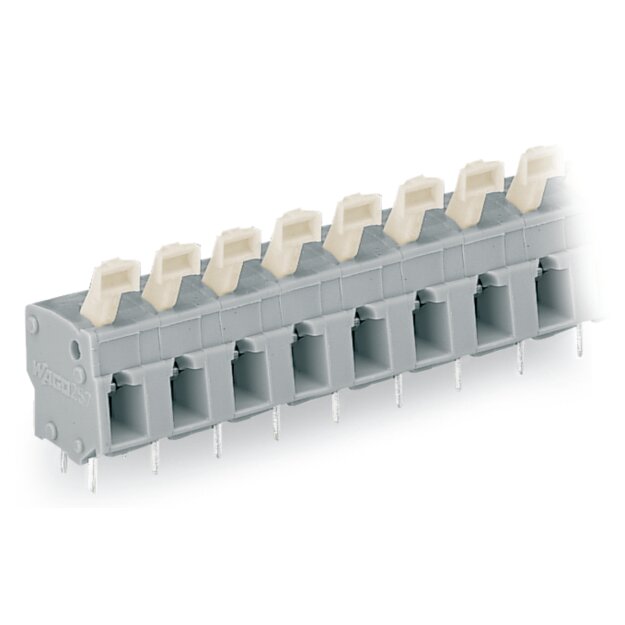 Wago 257-506 Leiterplattenklemme Grau