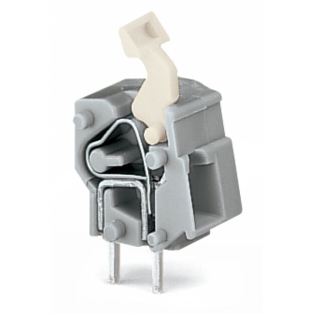 Wago 257-551 Anreihbare Leiterplattenklemme Grau