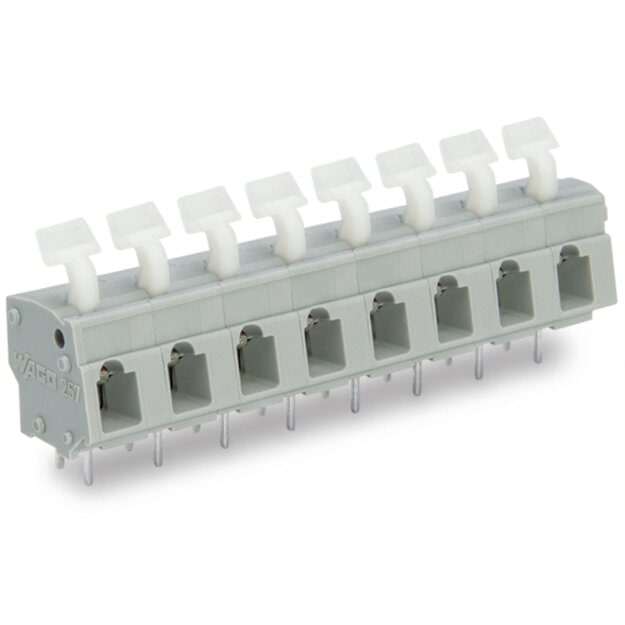 Wago 257-560 Leiterplattenklemme Grau