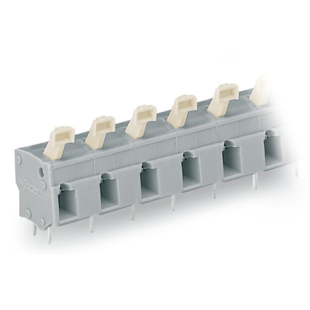 Wago 257-602 Leiterplattenklemme Grau