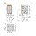 Wago 2604-3105 Leiterplattenklemme Hebel Grau