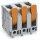 Wago 2604-3304 Leiterplattenklemme Hebel Grau
