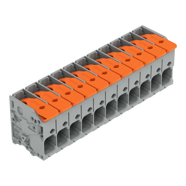 Wago 2606-1111/020-000 Leiterplattenklemme Hebel Grau