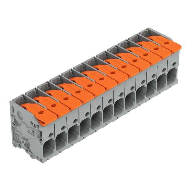 Wago 2606-1112/020-000 Leiterplattenklemme Hebel Grau