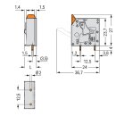 Wago 2606-3101 Leiterplattenklemme Hebel Grau