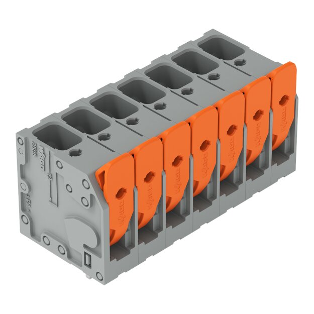 Wago 2606-3107/020-000 Leiterplattenklemme Hebel Grau