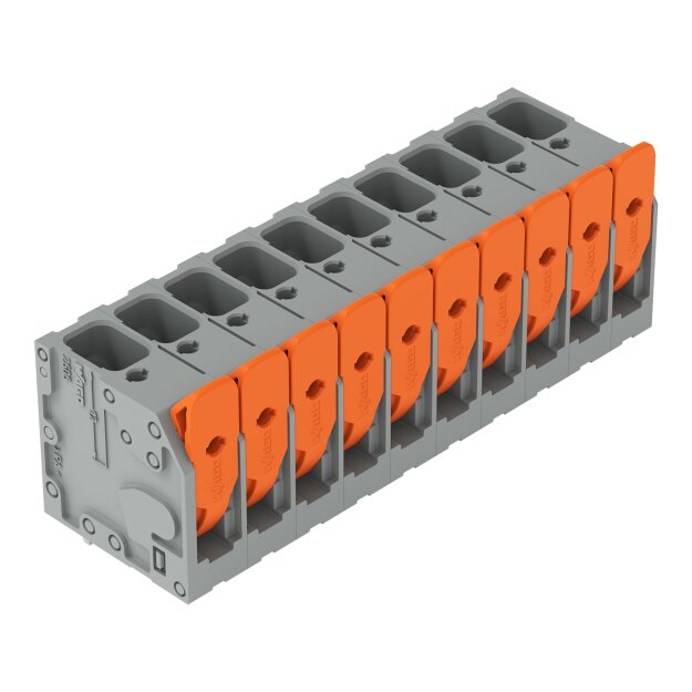 Wago 2606-3110/020-000 Leiterplattenklemme Hebel Grau