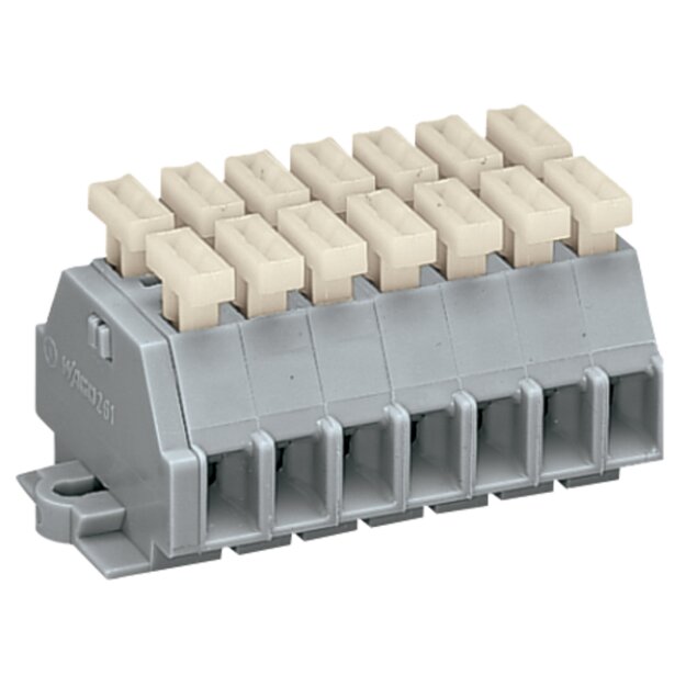 Wago 261-107/341-000 2-Leiter-Klemmenleiste Grau