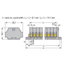 Wago 261-108 2-Leiter-Klemmenleiste Grau