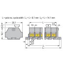 Wago 261-210/332-000 4-Leiter-Klemmenleiste Grau