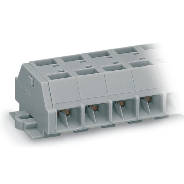 Wago 261-258 4-Leiter-Klemmenleiste Grau