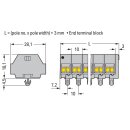 Wago 261-259 4-Leiter-Klemmenleiste Grau