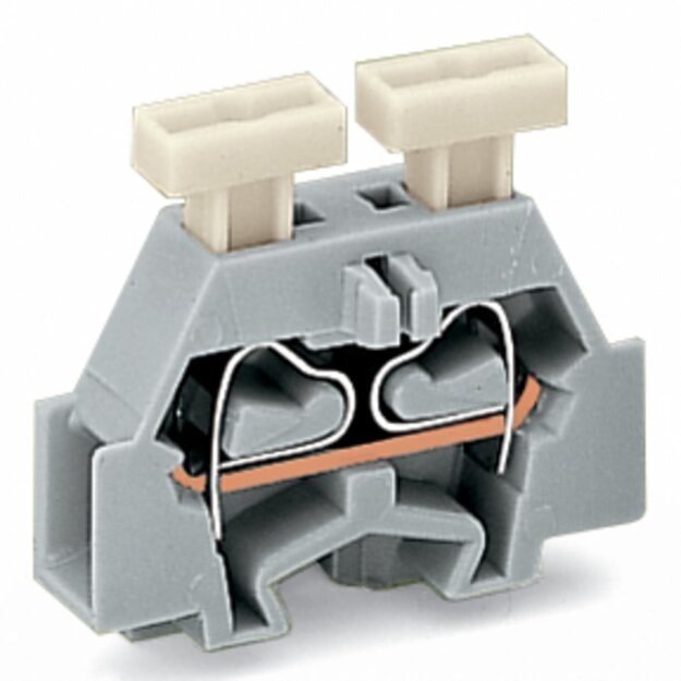 Wago 261-303/341-000 2-Leiter-Klemme beidseitig Grau