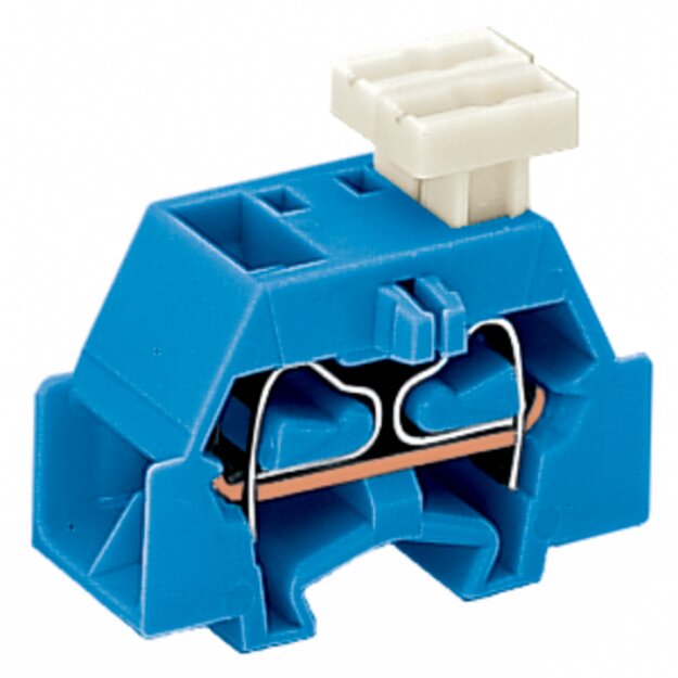 Wago 261-334/332-000 4-Leiter-Klemme einseitig Blau