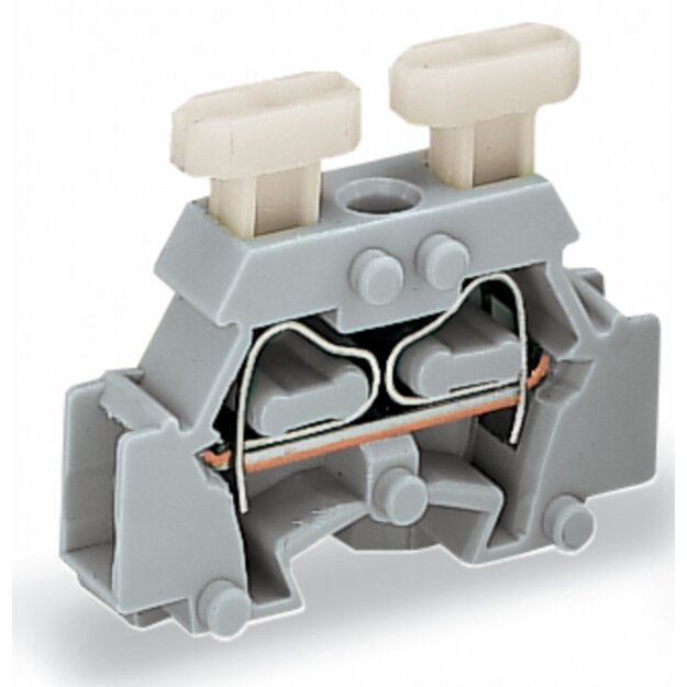 Wago 261-411/341-000 2-Leiter-Klemme beidseitig Grau