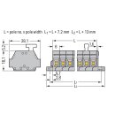 Wago 261-431/331-000 2-Leiter-Klemmenleiste Grau