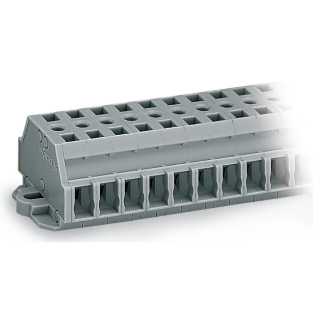 Wago 261-432 2-Leiter-Klemmenleiste Grau