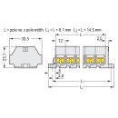 Wago 262-242 4-Leiter-Klemmenleiste Grau