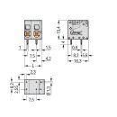 Wago 2624-1302 Leiterplattenklemme