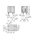 Wago 2624-3512 Leiterplattenklemme