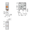 Wago 2636-1101 Leiterplattenklemme