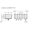 Wago 264-283 4-Leiter-Klemmenleiste Grau