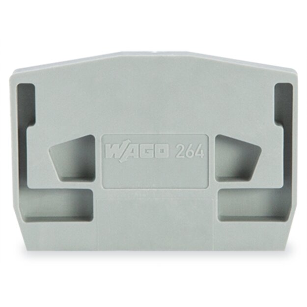 Wago 264-373 Abschlussplatte Grau