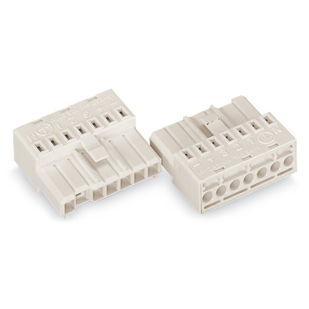 Wago 267-501/002-000 Buchsenteil ohne PE-Kontakt Weiß
