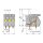 Wago 2706-155 Leiterplattenklemme Hebel Grau