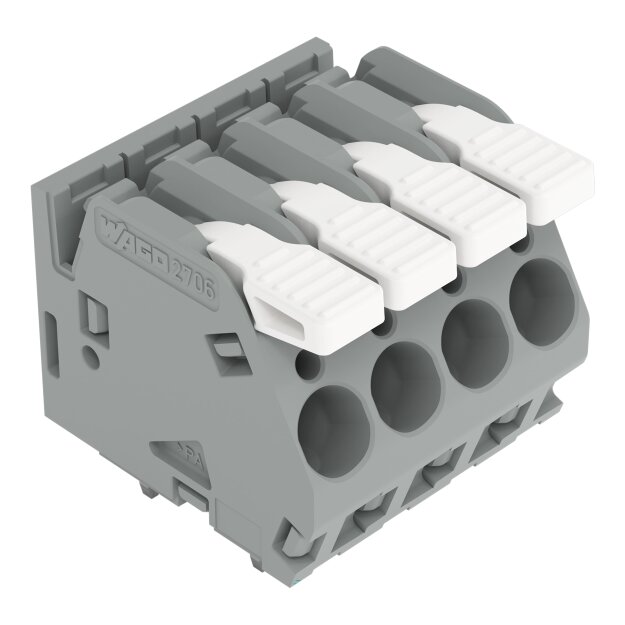 Wago 2706-158 Leiterplattenklemme Hebel Grau