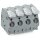 Wago 2706-204 Leiterplattenklemme Hebel Grau