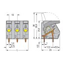 Wago 2706-205/000-004 Leiterplattenklemme Hebel Schwarz