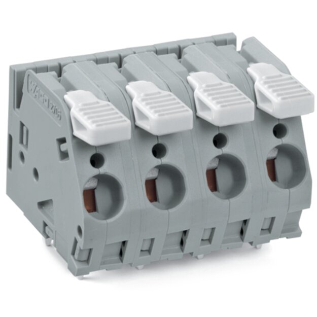 Wago 2706-253 Leiterplattenklemme Hebel Grau
