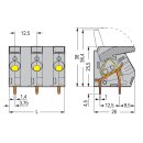 Wago 2706-304 Leiterplattenklemme Hebel Grau