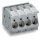 Wago 2716-158 Leiterplattenklemme Hebel Grau