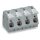 Wago 2716-208 Leiterplattenklemme Hebel Grau