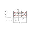 Wago 272-581 Netzanschlussklemme Weiß