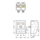Wago 294-5032 Leuchtenanschlussklemme Weiß