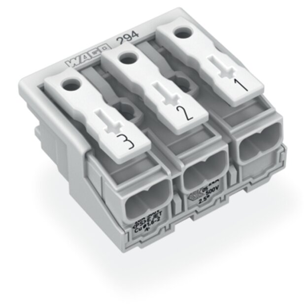Wago 294-5043 Leuchtenanschlussklemme Weiß